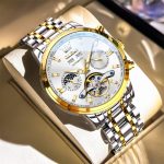Men Automatic Watch Skeleton 5 Hands Mechanical Classic Luxury Multi Calendar Stainless Steel Waterproof Wrist Watch for Men - Image 22