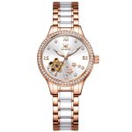 Women Watch Multifunctional Two Tone Watch Fashion Business Analog Quartz Ladies Watch Stainless Steel Waterproof Diamond Watch for Women - Image 4