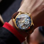 Skeleton Watches for Men Automatic Self Winding Mechanical Luxury Dress Leather Waterproof Luminous Men Wrist Watch - Image 4
