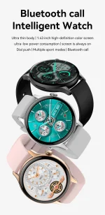 Smartwatch for Women AMOLED Screen Always Display Time NFC IP68 Waterproof Sports Call Women Smart Watch For Women Custom dial - Image 31