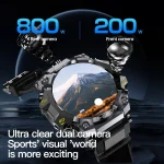Outdoors Smart Watch Android 4G LTE Smartwatch IP68 waterproof 800W Dual Camera Amoled GPS WIFI Multi sport mode Download Apps - Image 5